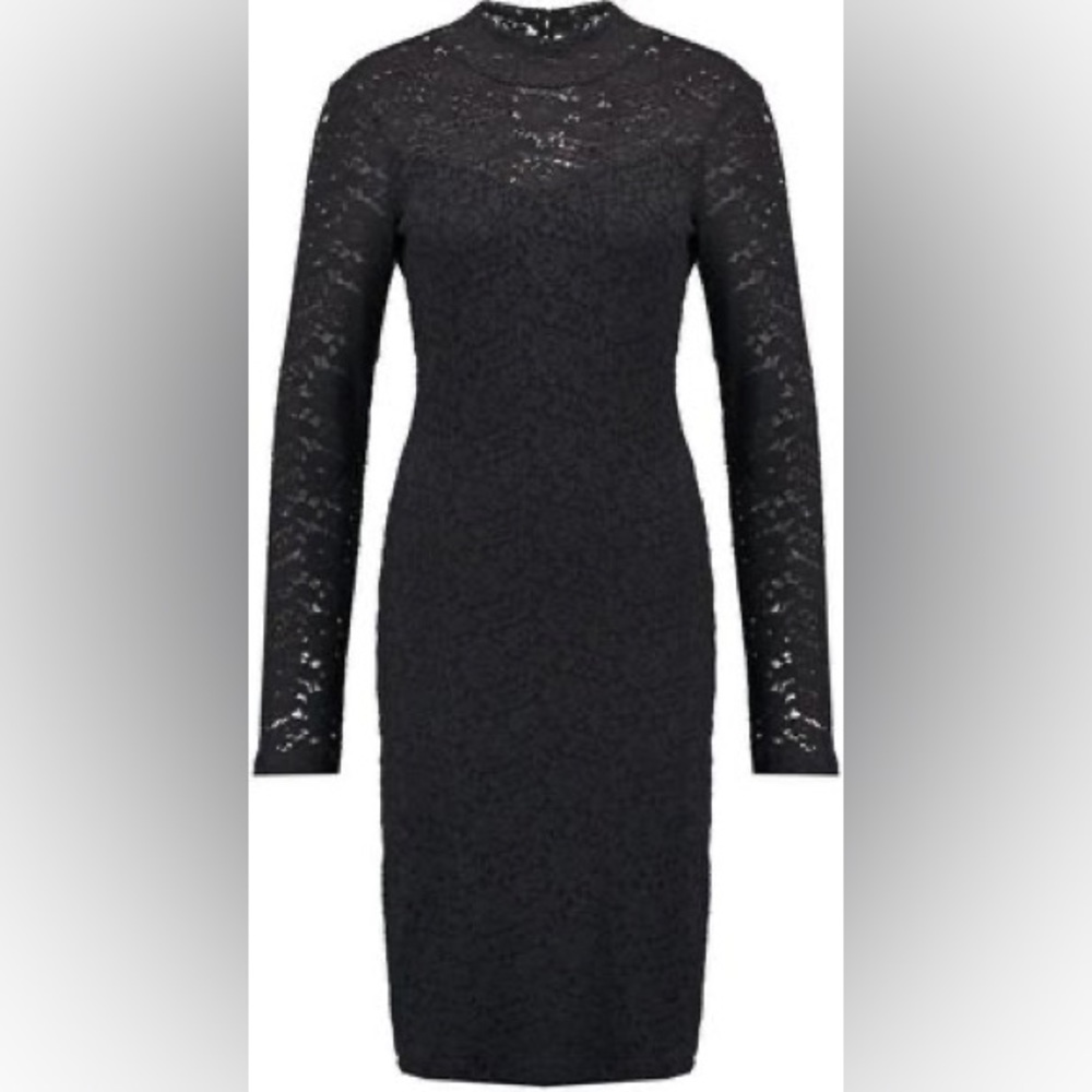Guess - Lace Bodycon Dress - Black - Small